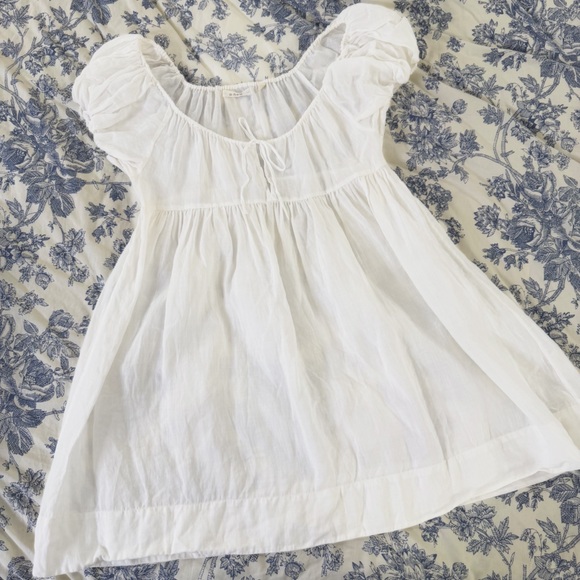 Doen Dress Womens XS Sarria White Puff Sleeve - Picture 2 of 10